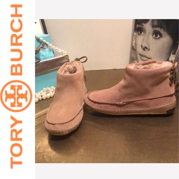 tory burch moccasin boots